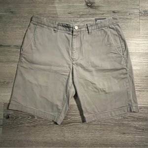 Bonobos Shorts Men’s Size 33” Classic Cotton Chino Gray 9” Inseam Casual Preppy